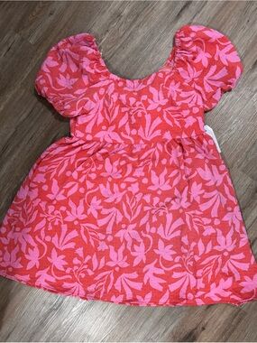 Time and Tru Puff-Sleeve Mini Dress Size Largr